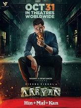 Aaryan (2025) HDRip Original [Hindi + Malayalam + Kannada] Full Movie Watch Online Free